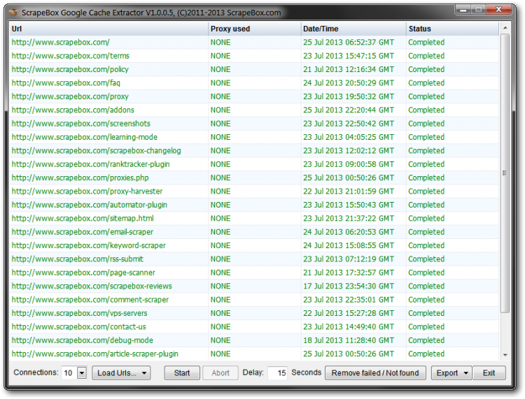 Google Cache Extractor Google Cache Date Extractor