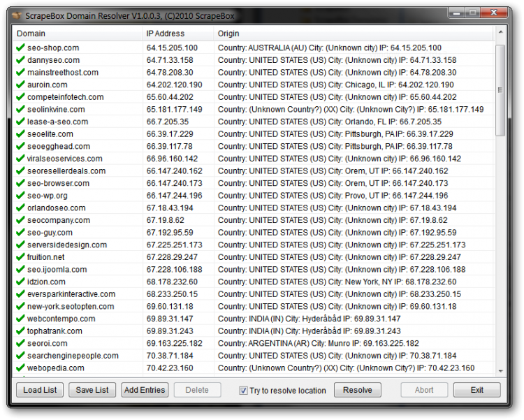 Bulk Domain Resolver Mass Domain Resolver Tool