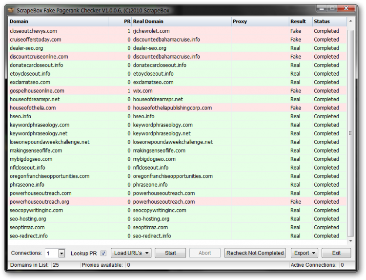 Bulk Fake Pagerank Checker Tool