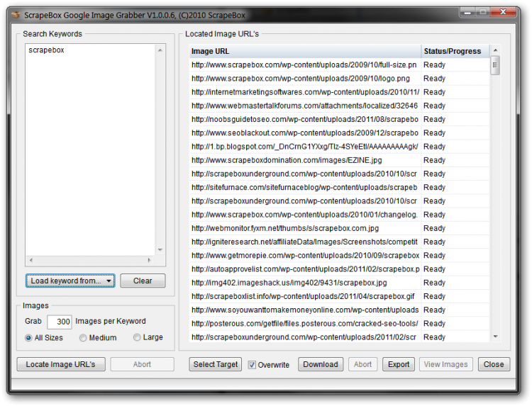 Google Images Scraper and Extractor