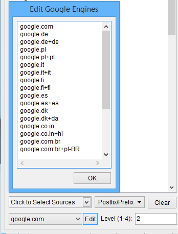 Google Suggest Engines