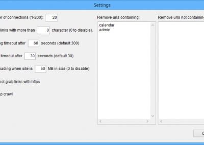 Sitemap Settings